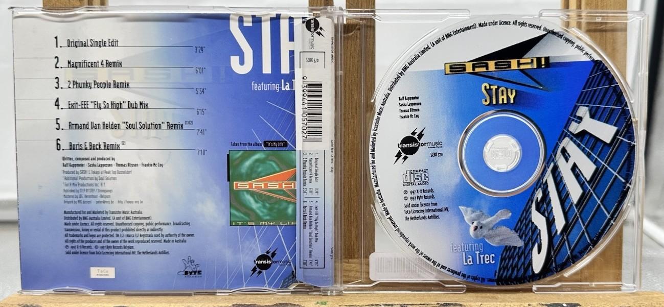 Sash! : Stay Music CD In Good Condition 9553