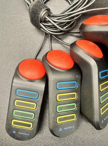 Official Wired Buzz Controllers Buzzers - PS2 PS3 - Tested & Working