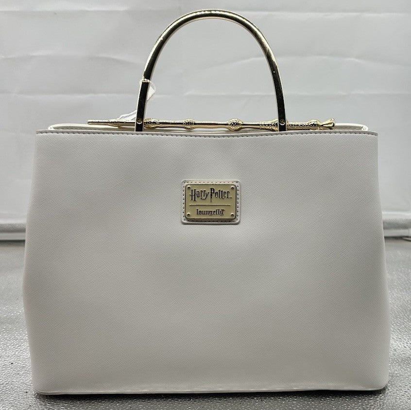 Loungefly Harry Potter Deathly Hollows Elder Wand Handbag White New No Tag 9170