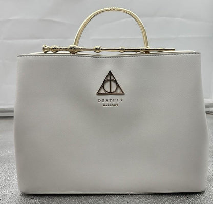 Loungefly Harry Potter Deathly Hollows Elder Wand Handbag White New No Tag 9170