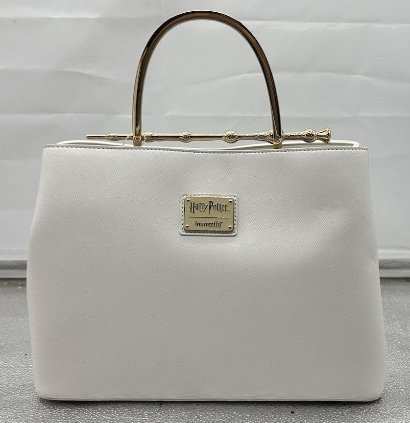 Loungefly Harry Potter Deathly Hollows Elder Wand Handbag White New No Tag 9174