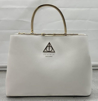 Loungefly Harry Potter Deathly Hollows Elder Wand Handbag White New No Tag 9174