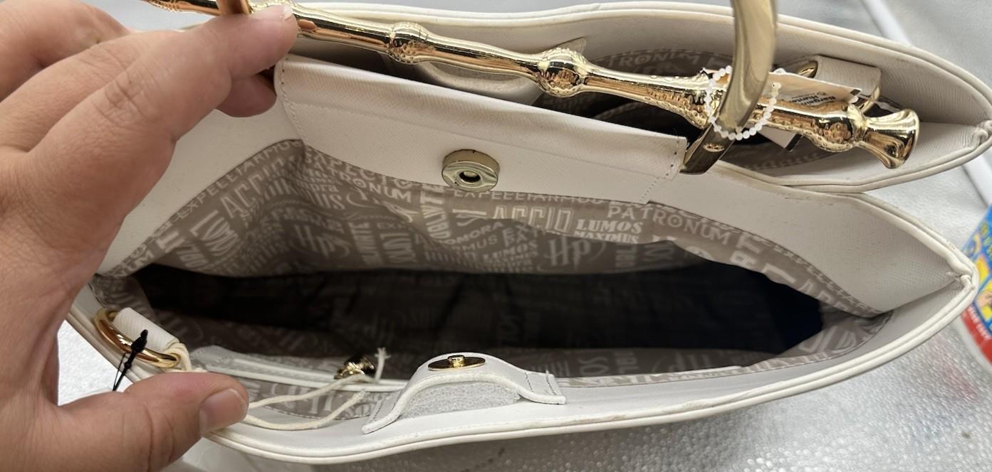 Loungefly Harry Potter Deathly Hollows Elder Wand Handbag White New No Tag 9174