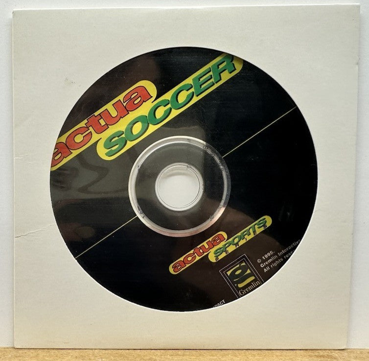 Actua Soccer PC PAL Disc Only In Good Condition 9555