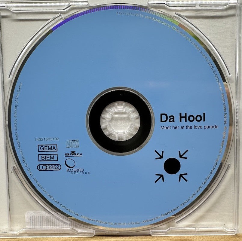 Da Hool Meet Her At The Love Parade CD In OK Condition Missing Disc 9571