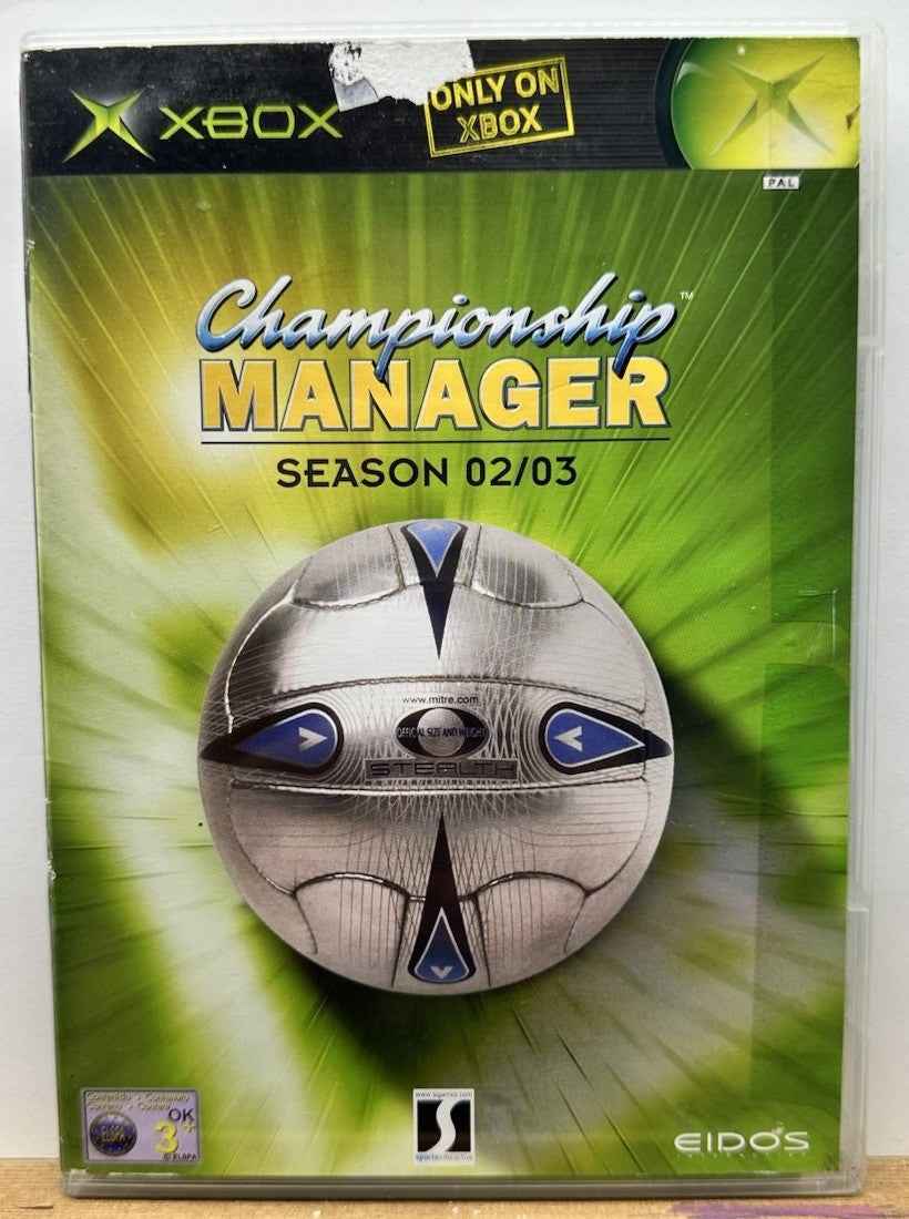 Champsionship Manager Season 02/03 PAL Xbox Complete In Good Condition 10239