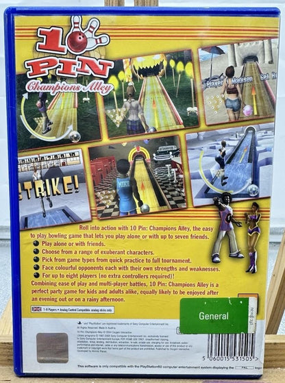 10 Pin Champions Alley Play Station 2 / PS2 Complete In Good Condition 10292