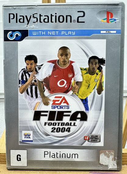 Fifa Football 2004 PAL Play Station 2 / PS2 Complete In Good Condition 10293