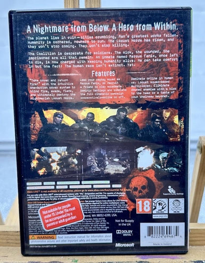 Gears Of War PAL Xbox 360 Complete In Good Condition 9841