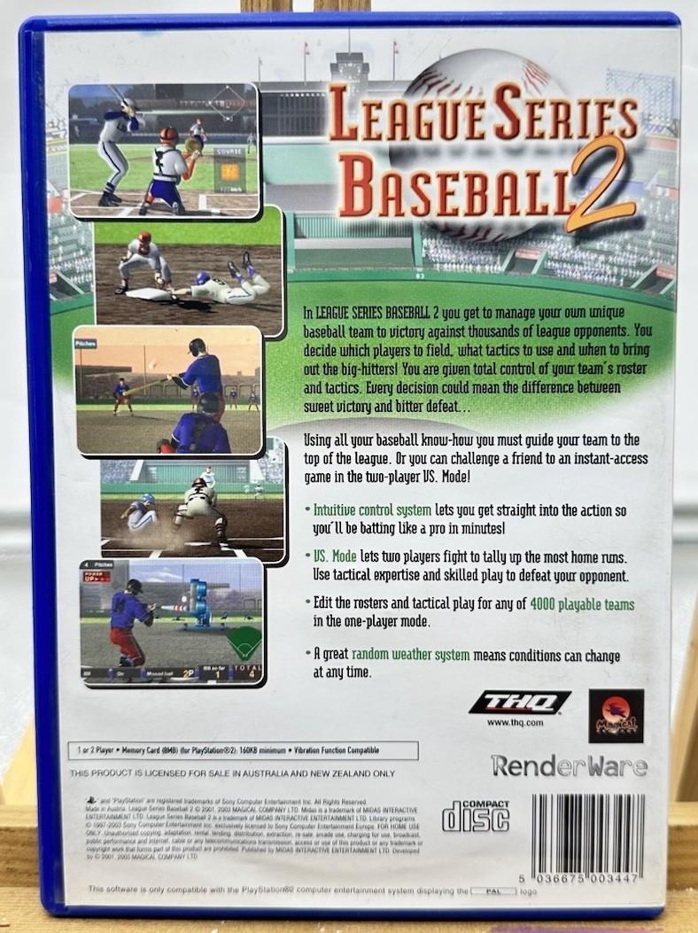 League Series Baseball 2 Play Station 2 / PS2 Complete In Good Condition 10316