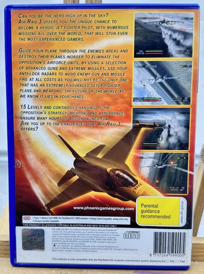 Air Raid 3 Play Station 2 / PS2 Complete In Good Condition 10307