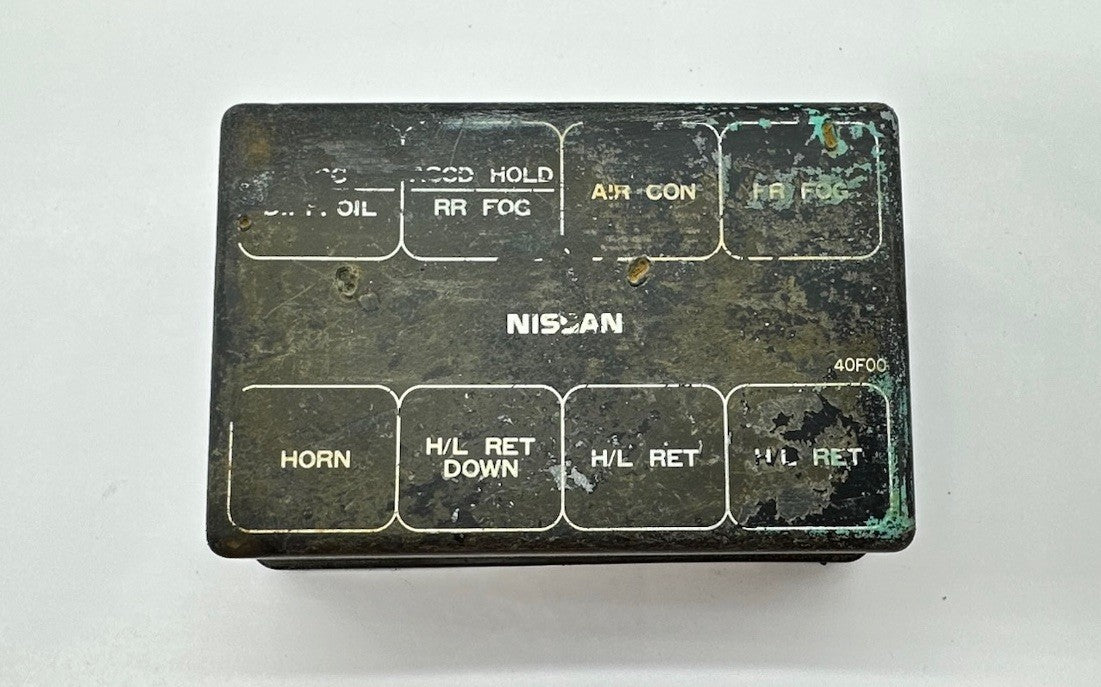 Nissan Silvia S13 180SX 240SX Fuse Box Cover 40F00 discoloration / Scuffed 9374