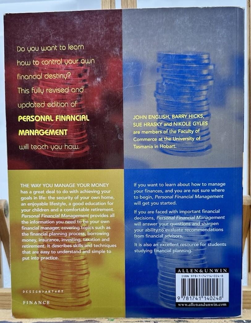 Personal Financial Management Book J.English, B.Hicks, S.Hrasky, N.Gyles In GC
