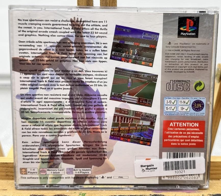 International Track & Field Play Station 1 / PS1 Complete Damaged Case 10321