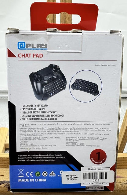 Chat pad Wireless Keyboard play station 4 PS4 compatible controller 10323