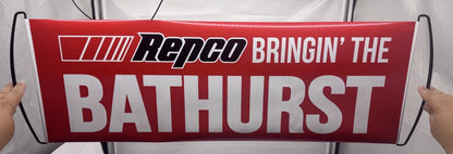 Repco bringin the bathurst pull-out flag / banner In Good Condition 63cmL 24cmW