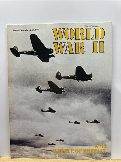 World War II NO. 13 Magazine In Good Condition