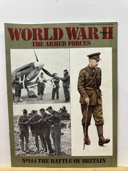 World War II The Armed Forces NO. 144 Magazine In Good Condition