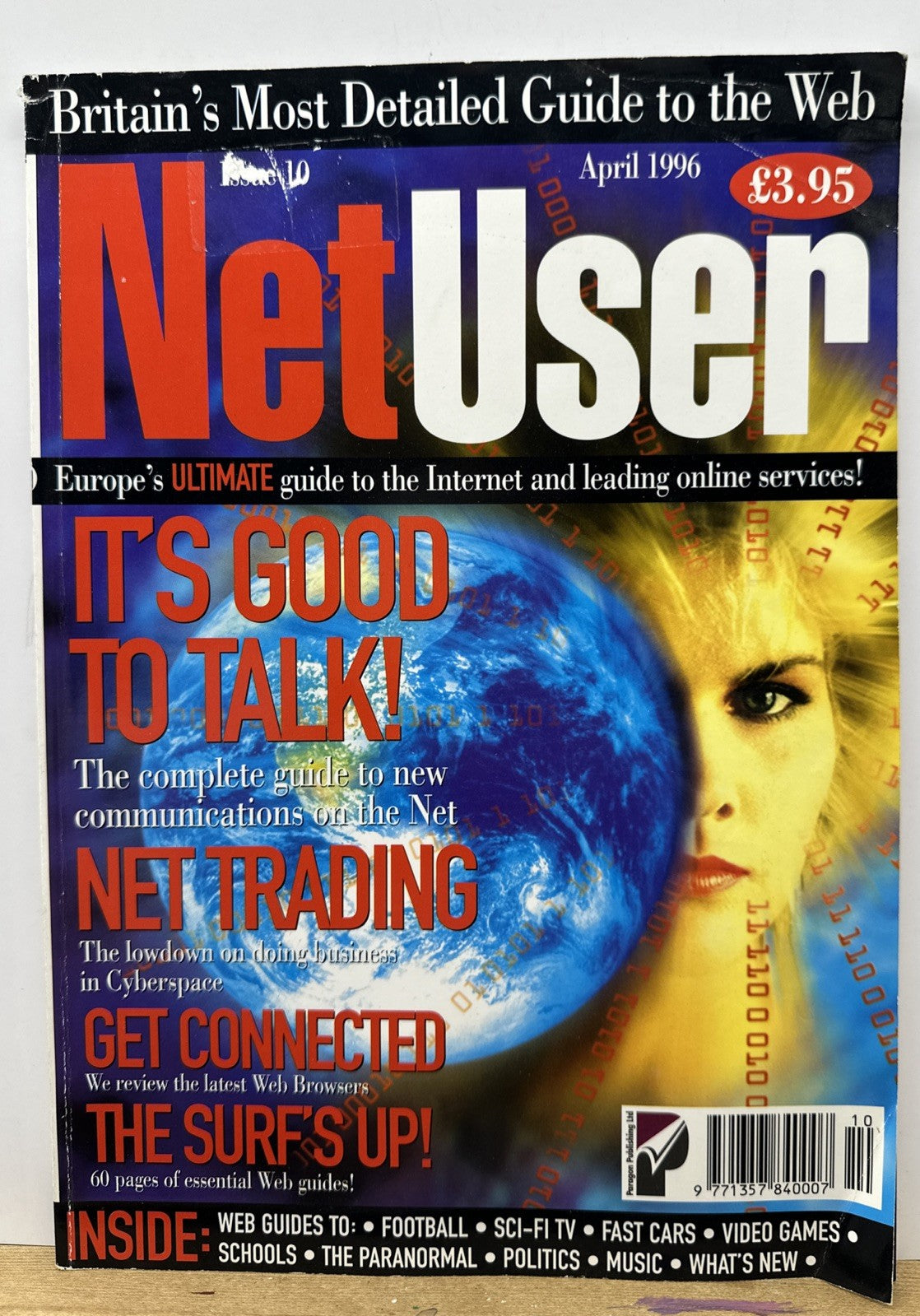 Net User April 1996 Magazine In Ok Condition