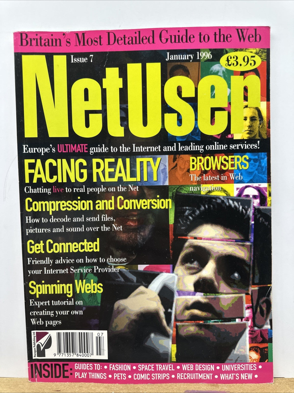 Net User January 1996 Issue 7 Magazine In Good Condition