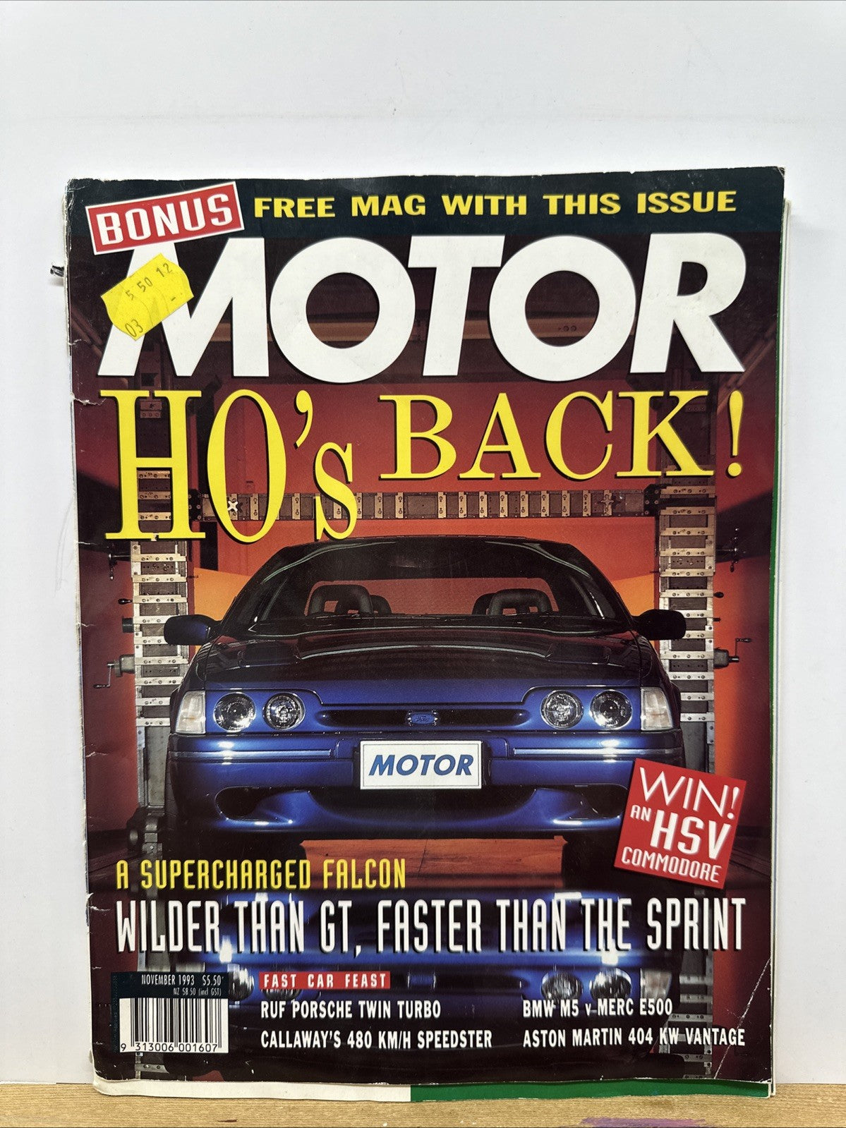Motor Magazine November 1993 In OK Condition