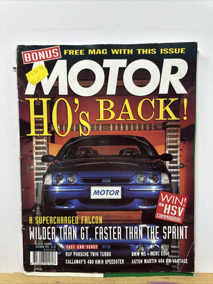 Motor Magazine November 1993 In OK Condition