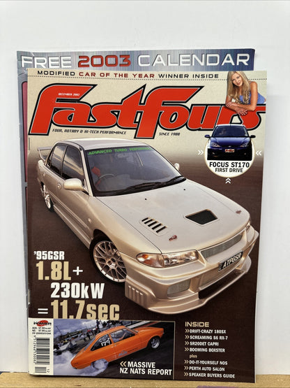 Fast Fours December 2002 Magazine In Good Condition