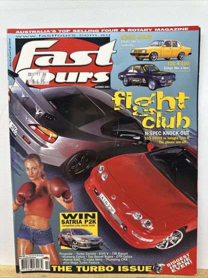 Fast Fours October 2001 Magazine In Good Condition