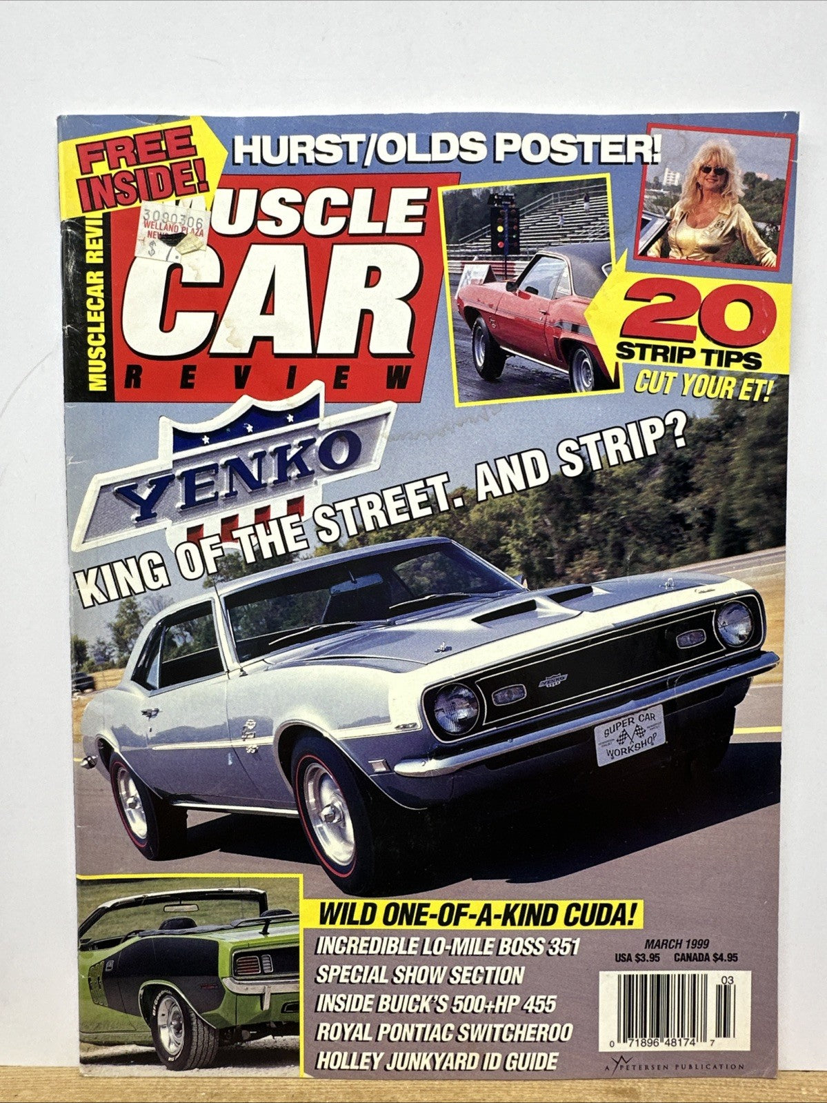 Muscle Car Review March 1999 Magazine In Good Condition