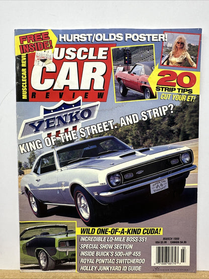 Muscle Car Review March 1999 Magazine In Good Condition