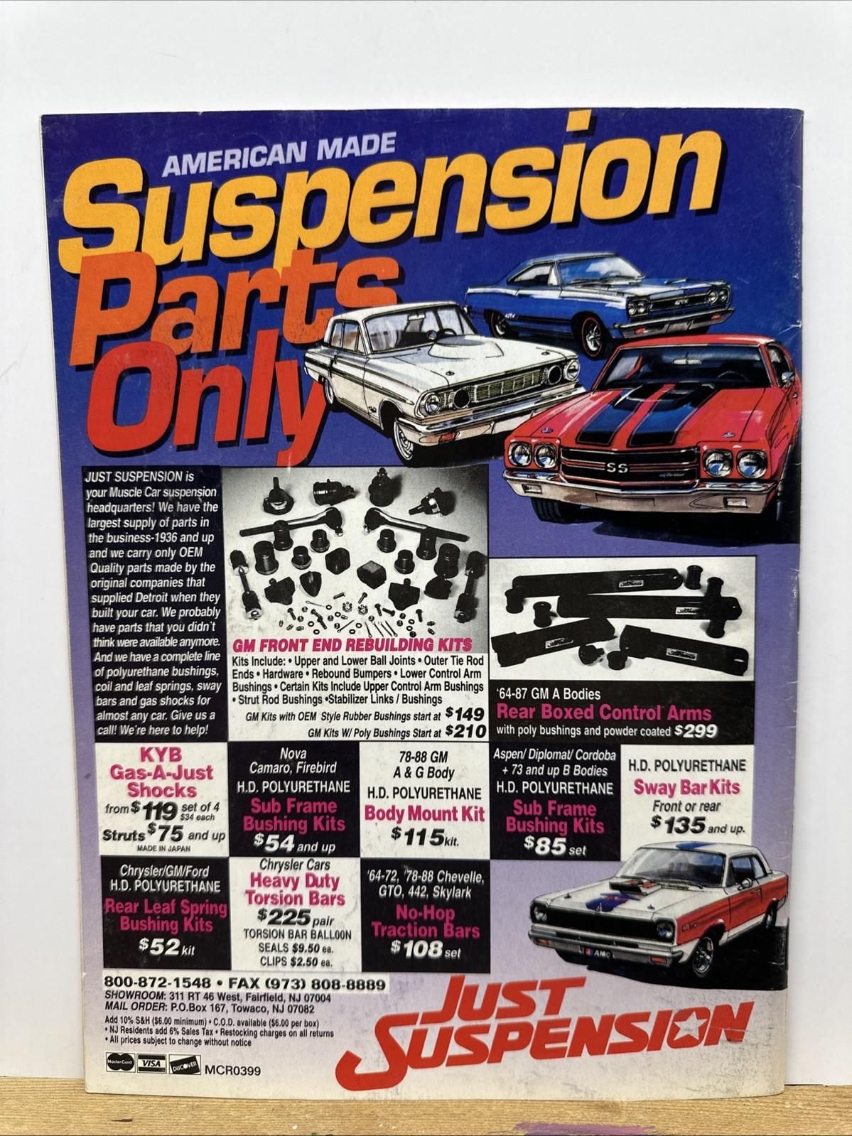 Muscle Car Review March 1999 Magazine In Good Condition