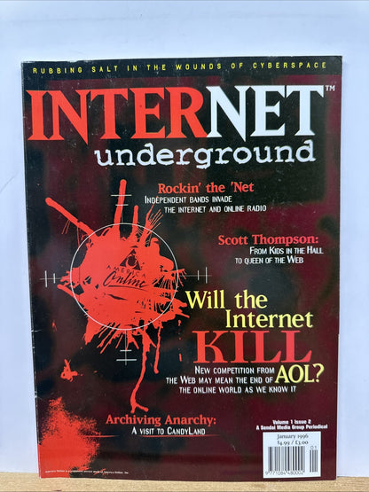 Internet Underground Volume 1 Issue 2 Magazine In Good Condition