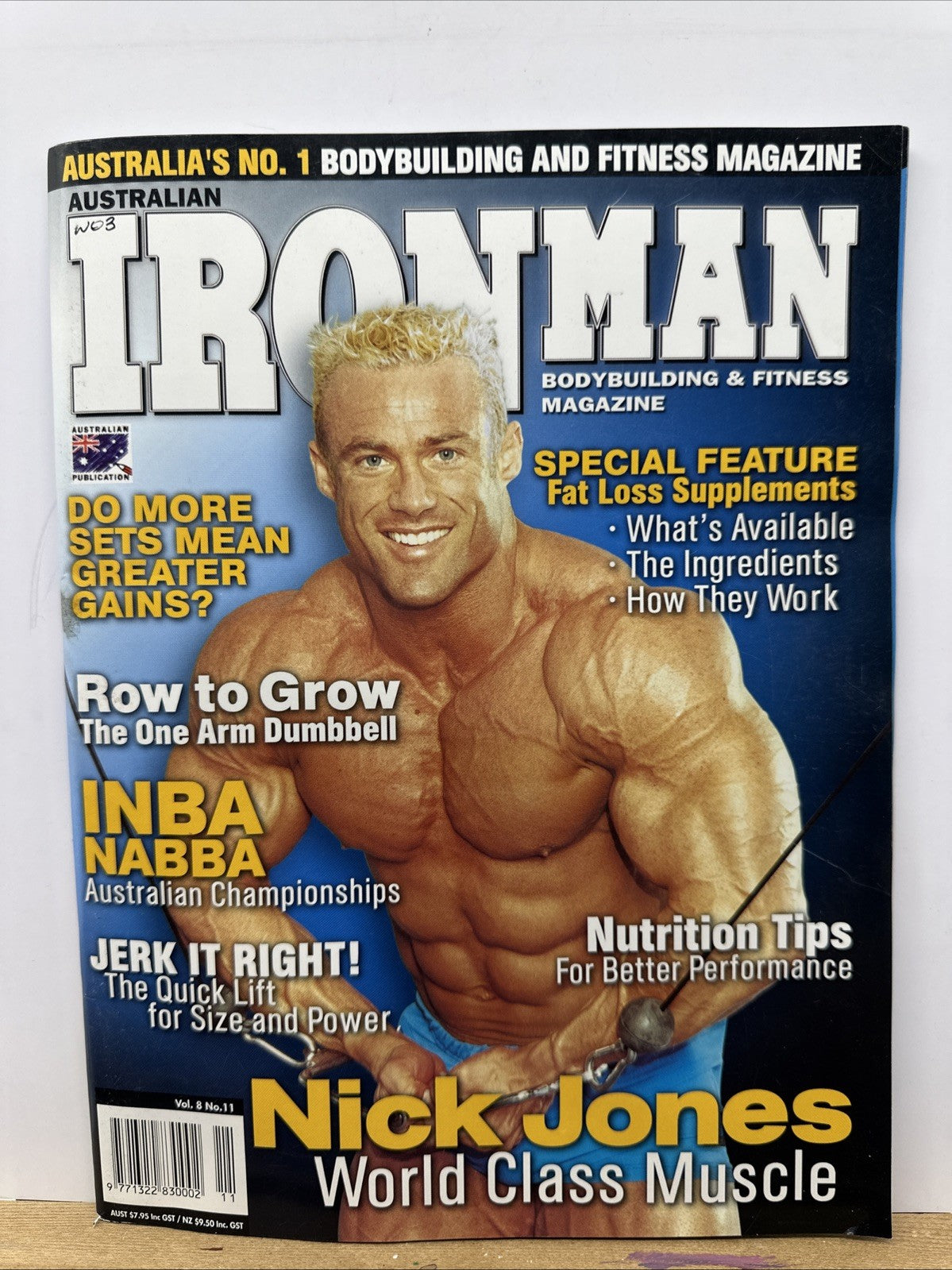 Ironman Fitness Vol. 8 No. 11 Magazine In Good Condition