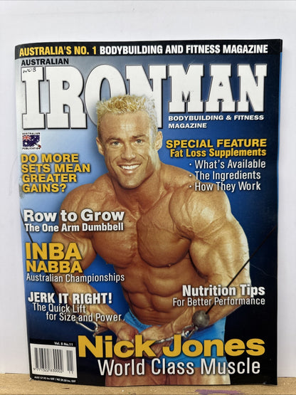 Ironman Fitness Vol. 8 No. 11 Magazine In Good Condition