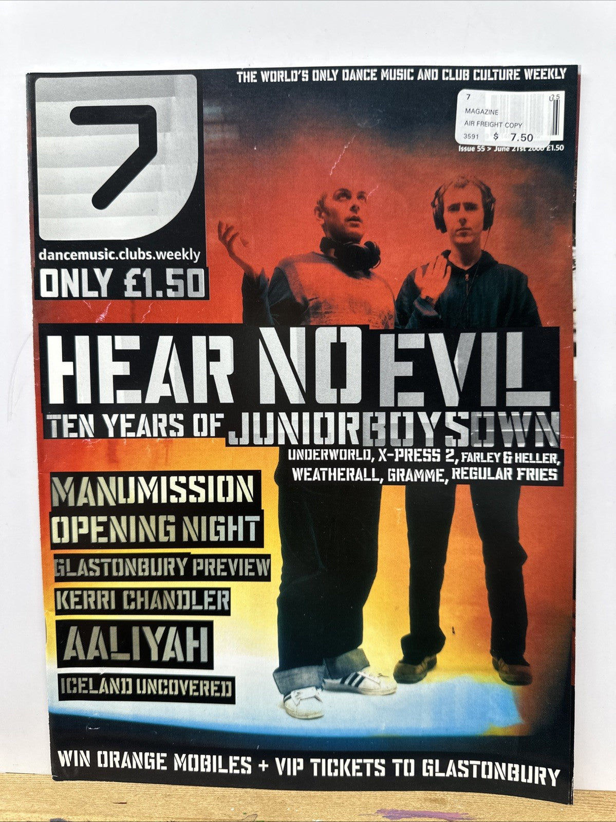 7 Dance Music Clubs Weekly Issue 55 June 21th 2000 Magazine In Good Condition