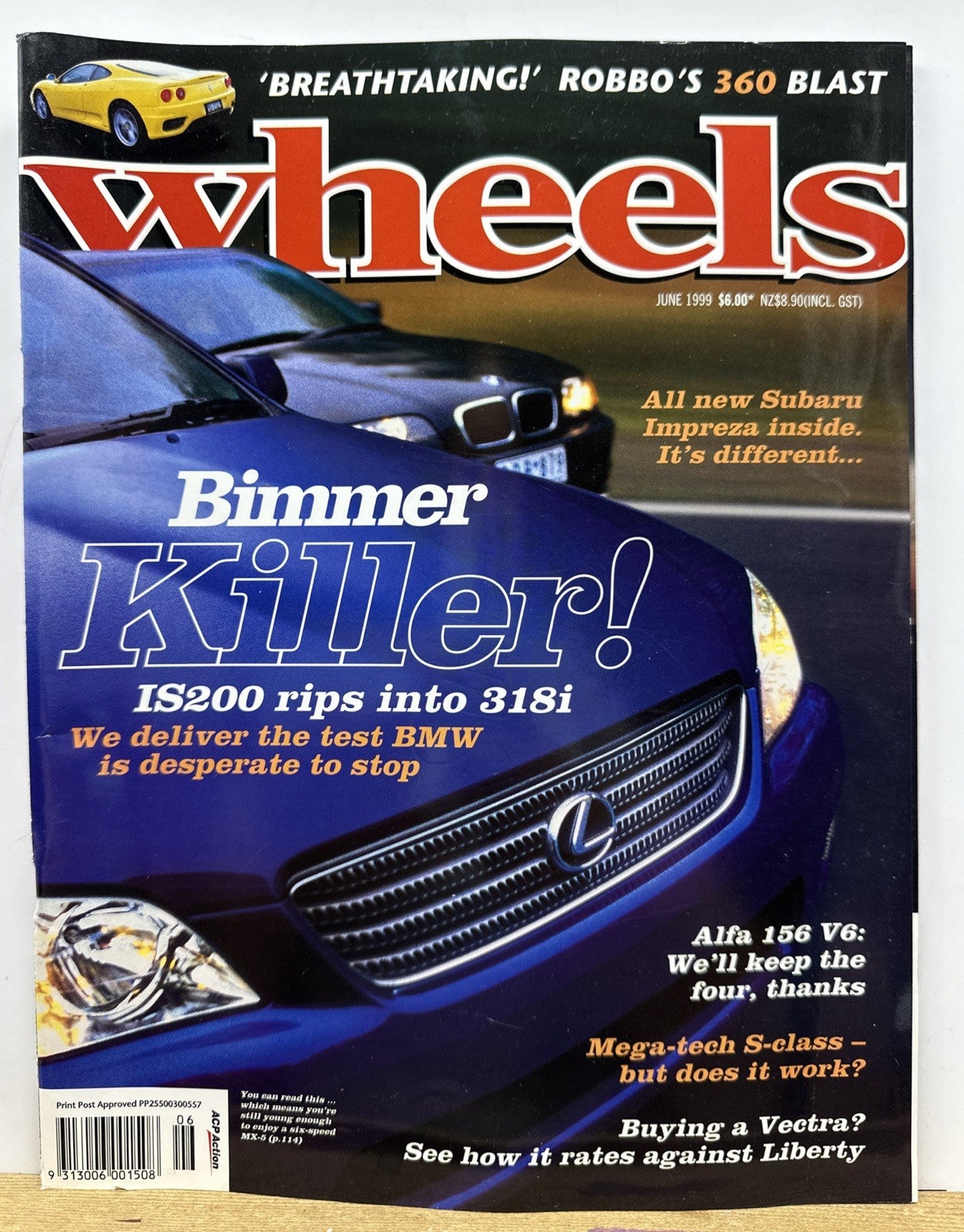 Wheels June 1999 Magazine In Good Condition