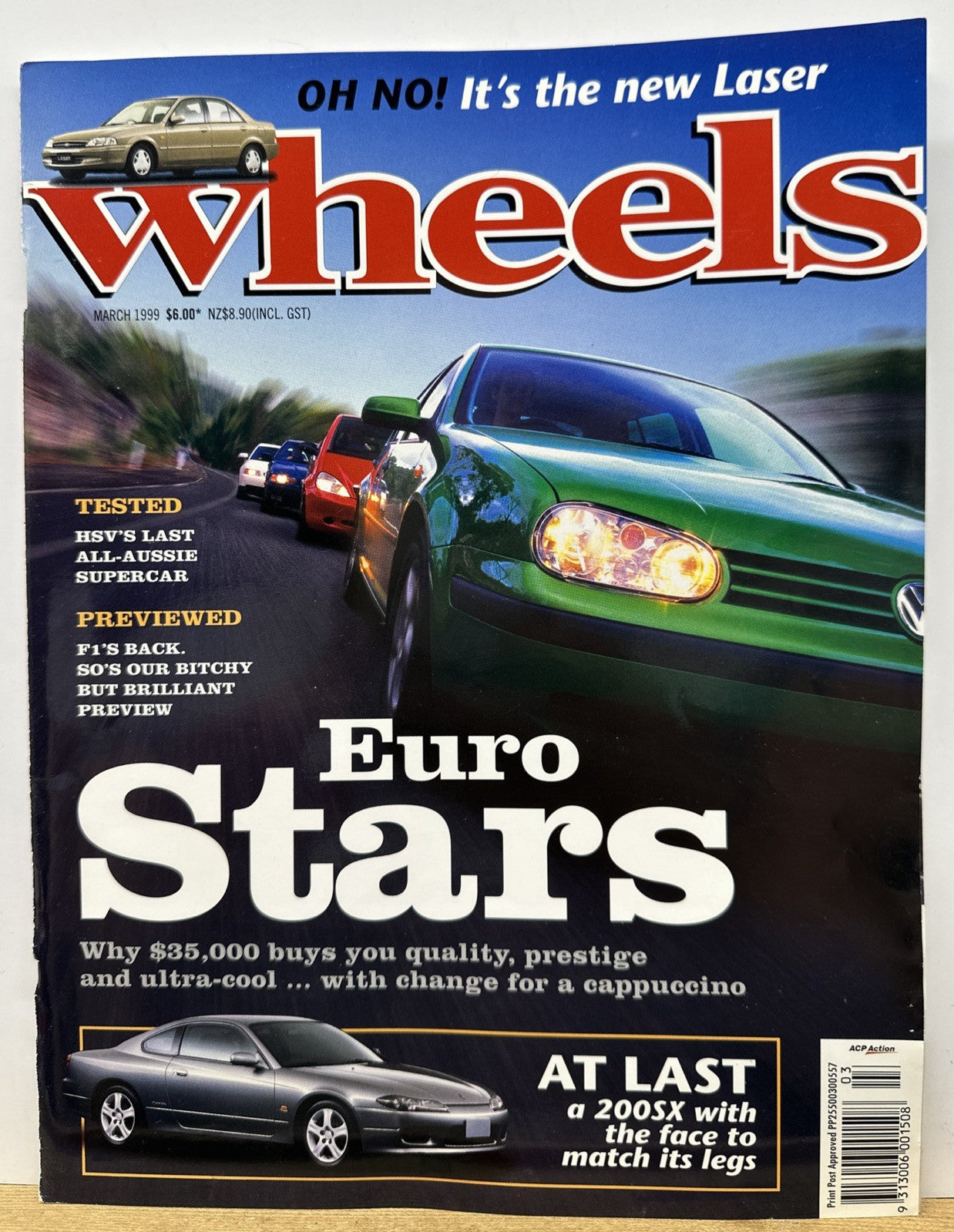 Wheels March 1999 Magazine In Good Condition