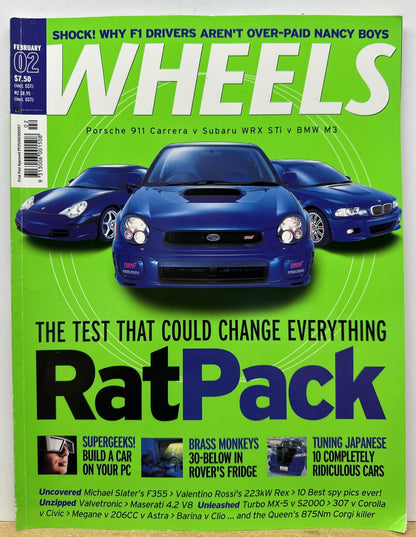 Wheels February 2002 Magazine In Good Condition