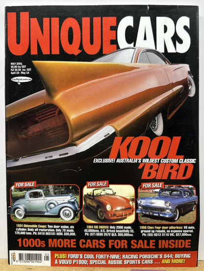 Unique Cars May 2001 Magazine In Good Condition