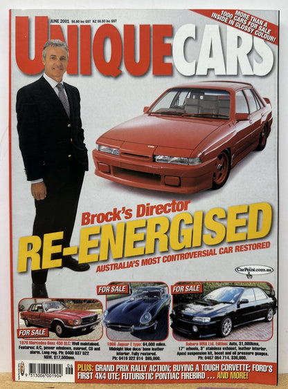 Unique Cars June 2001 Magazine In Good Condition