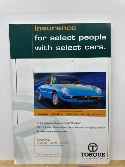 Unique Cars August 2001 Magazine In Good Condition