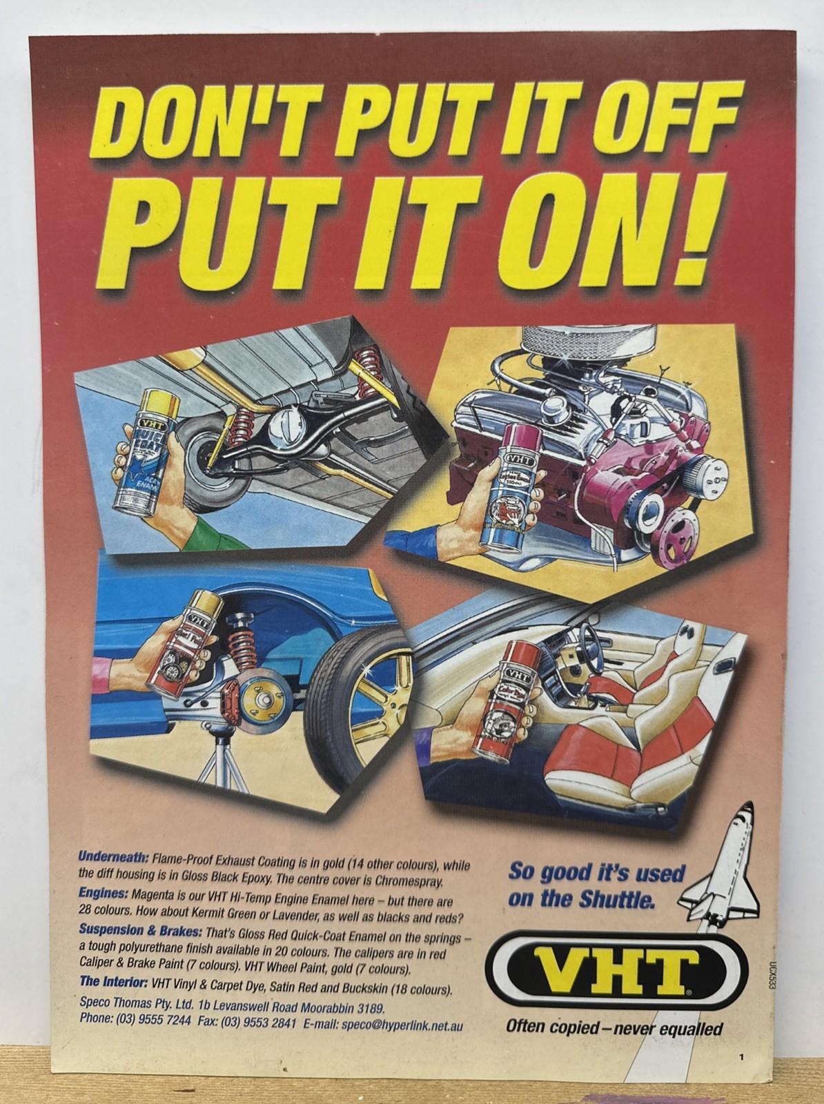 Unique Cars September 2001 Magazine In Good Condition
