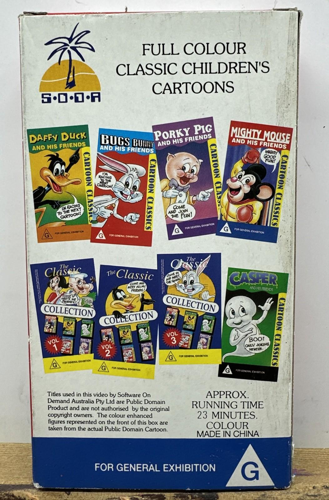 Mighty Mouse And His Friends - VHS Video Tape - In Good Condition - 10446