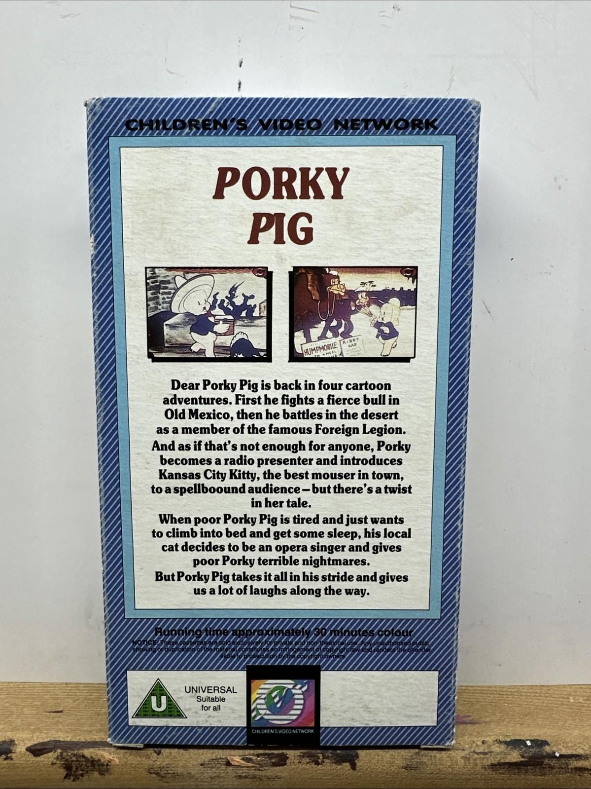 Porky Pig - VHS Video Tape - In Good Condition - 10447