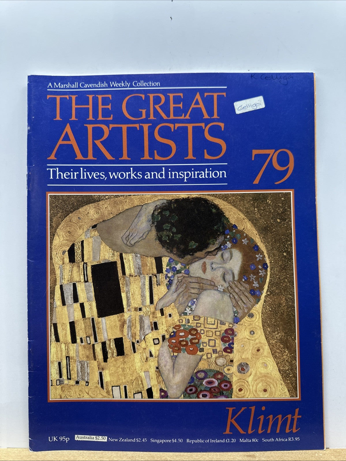 The Great Artists No.79 klimt Magazine In Good Condition