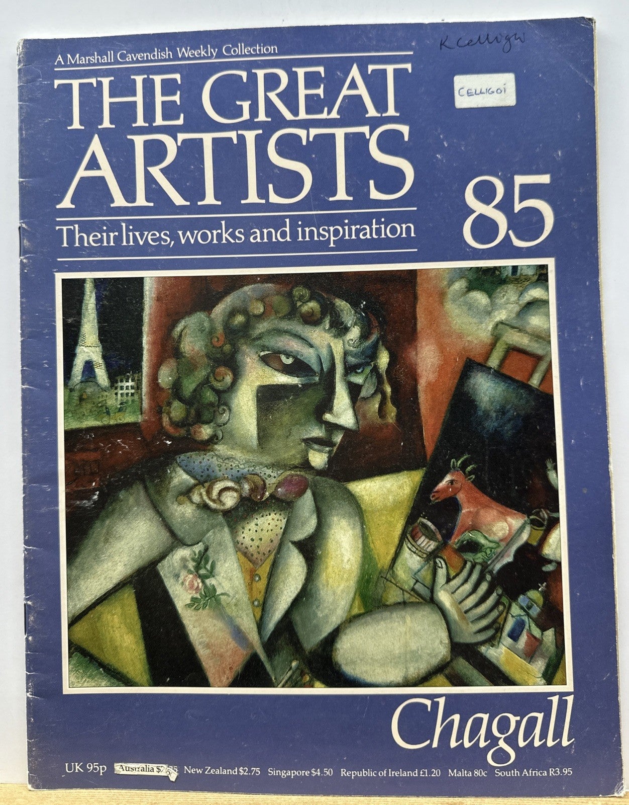 The Great Artists No.85 Chagall Magazine In Good Condition