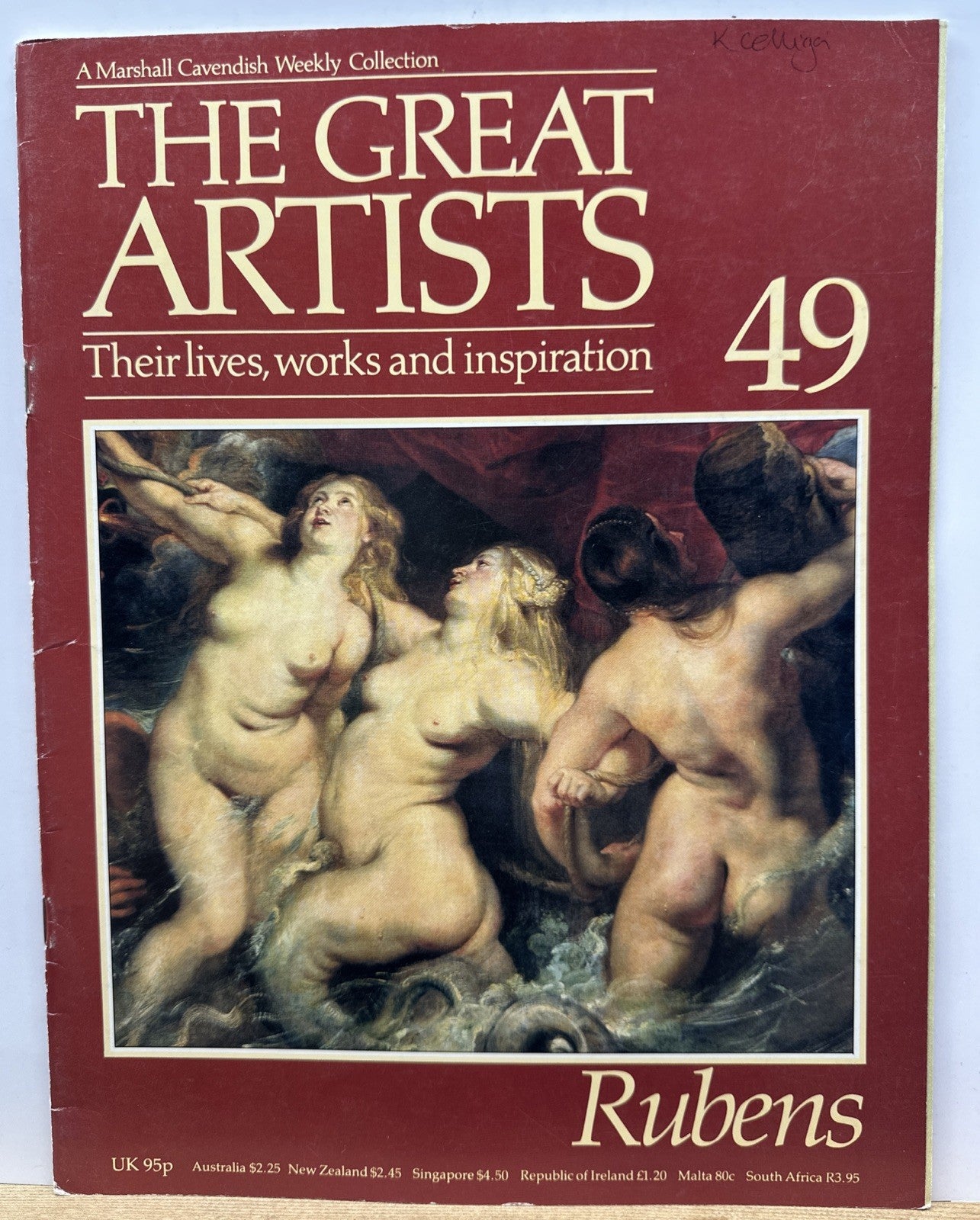 The Great Artists No.49 Rubens Magazine In Good Condition