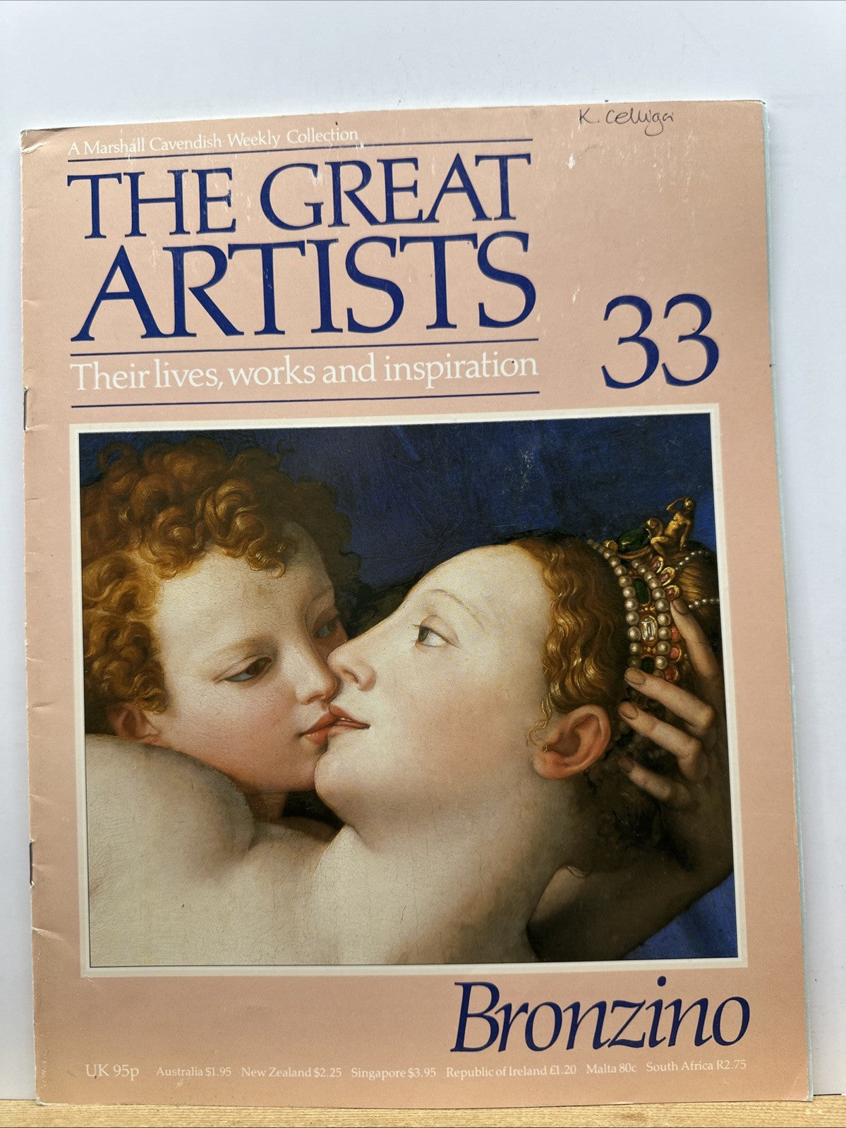 The Great Artists No.33 Bronzino Magazine In Good Condition