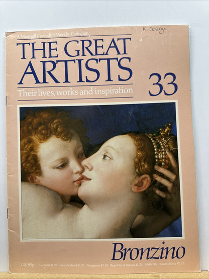 The Great Artists No.33 Bronzino Magazine In Good Condition