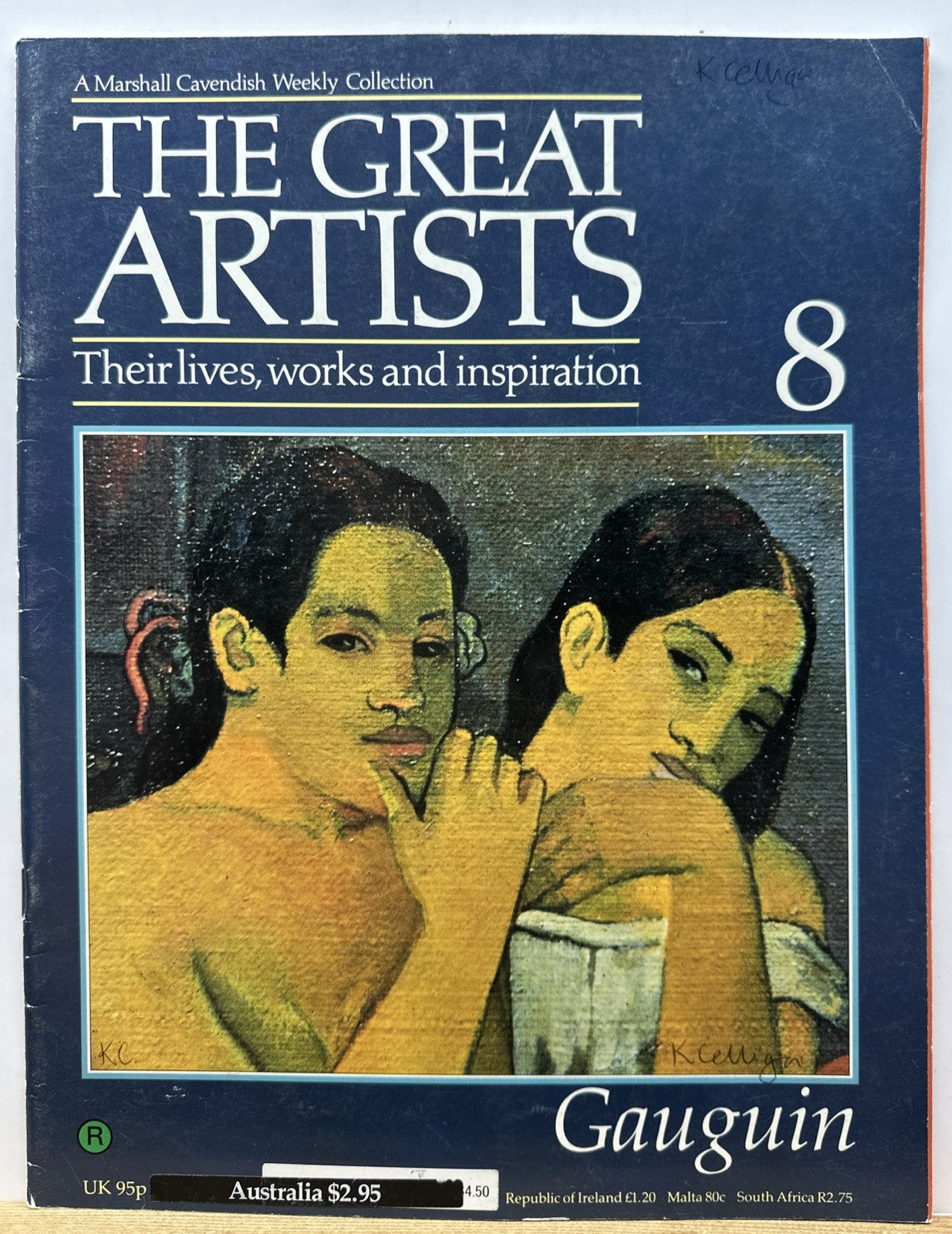 The Great Artists No.8 Gauguin Magazine In Good Condition